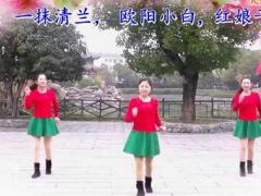 安庆红娘子广场舞 小小贺年片 编舞可爱玫瑰花 含背面演示
