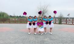 清河清清广场舞《最美的中国》花球舞 背面演示及分解教学 编舞铃铛