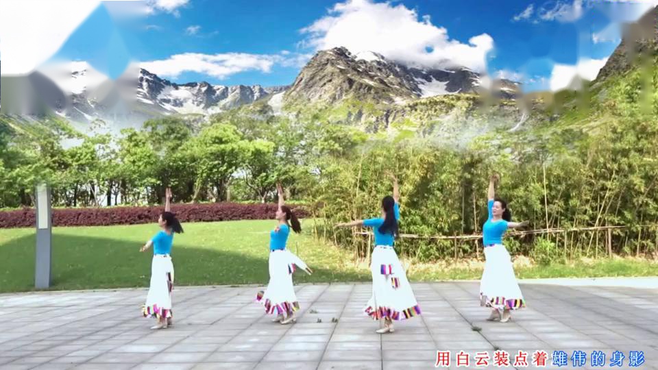 盛泽雨夜广场舞《扎嘎拉雪山》大气优美的藏族舞附教学