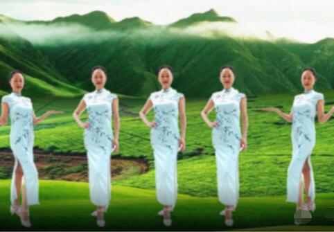 沈阳中国印象广场舞《中国茶》原创旗袍秀 背面演示及分解教学