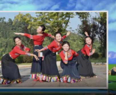 万安滨江广场舞《心上的罗加》藏族舞 背面演示及分解教学