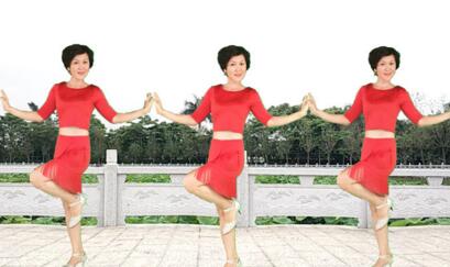 吴川飞燕广场舞《妈妈的吻》恰恰舞32步简单易学 背面演示及分解教学