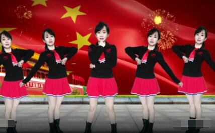 武汉汪汪广场舞《毛主席的光辉》50步水兵舞 欢度七一 背面演示及分解教学