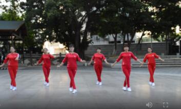 厦门梅梅广场舞《都是为了爱》的士高32步 背面演示及分解教学 编舞梅梅