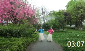 燕儿广场舞（双胞胎姐妹）：桥边姑娘
