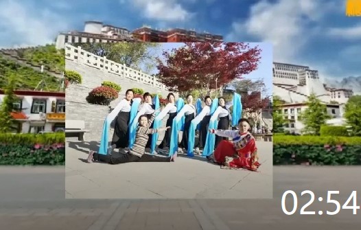 杨光广场舞杨光原创广场舞《藏家乐》集体藏族风格圈圈舞教学