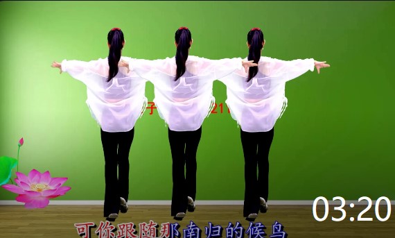 燕子广场舞5211水兵舞《西海情歌》演唱：降央卓玛，背面带跳，好看又好学