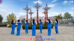 渤海明珠广场舞美丽乡村 正背面演示及分解动作教学 编舞恋雪