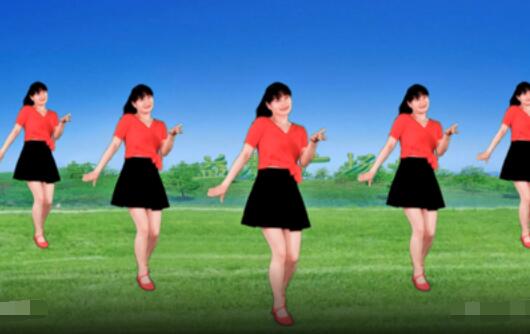 益馨广场舞《妹妹你是我的人》网红DJ摆胯32步 背面演示及分解教学
