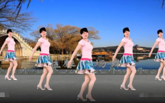 益馨广场舞《DJ纤夫的爱》零基础32步健身舞 背面演示及分解教学