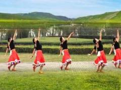 西安悠然广场舞《拉索》藏族舞 背面演示及分解教学 编舞笑言
