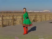 内蒙古美丽天空广场舞流浪的牧马人 正背面演示及分解动作教学 编舞美丽天空
