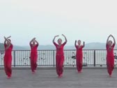 悠然岱山湖广场舞精彩中国 正背面演示及分解动作教学 编舞悠然