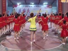 澄海春风健身队广场舞中国足球战歌 背面演示及分解教学 编舞笑春风
