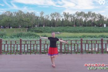 北京加州飞龙广场舞《缘分让我们在一起》背面演示及分解教学 编舞慧文