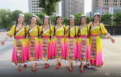 湖北玉米广场舞《我们好好爱》优美的藏族舞 背面演示及分解教学 编舞玉米