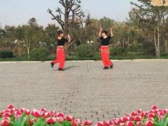 玉全广场舞玛卡莱娜 双人健身舞 正背面演示及分解动作教学 编舞玉全