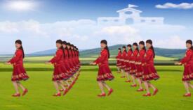 子青广场舞《一朵云在蓝天飘过》零基础16步 背面演示及分解教学