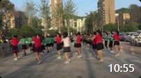 子青广场舞《一晃就老了》百人集体舞16步