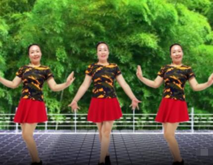 紫怡然广场舞《十三寨的幺妹个个乖》水兵舞风格 背面演示及分解教学