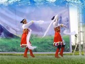 西安悠然广场舞卓玛 双人藏族舞 附分解动作教学 原创编舞悠然