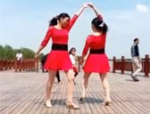 大荔凤玲广场舞两颗年轻的心 双人对跳 附分解动作教学 原创编舞凤玲