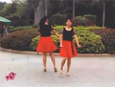 益馨广场舞粉红色的回忆 双人舞 附分解动作教学 原创编舞幽谷百合