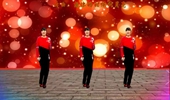 红歌广场舞《红星闪闪》是咱公农的心党的光辉传万代