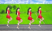 经典黄梅戏广场舞《对花》32步简单易学阳光溪柳广场舞