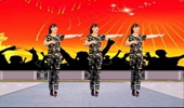 革命红歌广场舞《红星闪闪》是咱工农的心党的光辉传万代