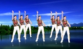 玫香广场舞原创《加油2020》活力健身操瘦腰瘦臂背面演示