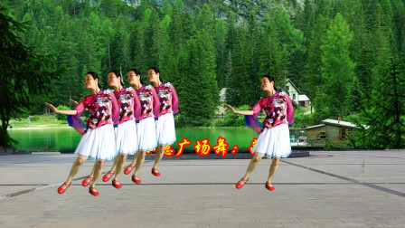 小慧广场舞《最炫信天游》让你爱上大气豪放的腰鼓舞舞蹈含分解教学