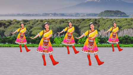 益馨广场舞大众健身广场舞《印度最新藏歌》异域风情活力热舞