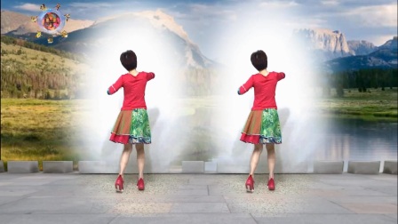 澄海春风健身队《一爱就是一万年》背面演示笑春风2017年最新原创广场舞32步