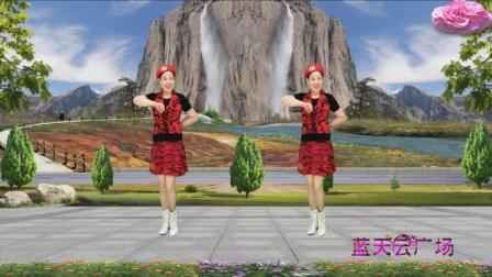 2018最新蓝天云广场舞32步恰恰舞《爱在老地方》舞蹈含分解教学