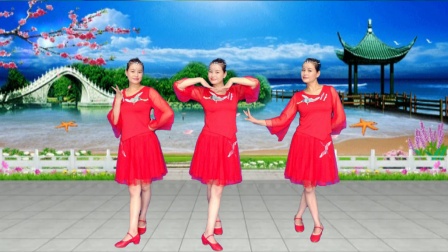 南之新女女广场舞《最美中国》原创单人水兵舞含分解动作教学