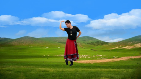 新舞背面展示《你从草原走来》简单好学的藏族舞蹈