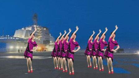 海军小夜曲《军港之夜》经典教学版歌美舞更美