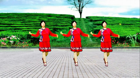 最新中三广场舞《爸爸的村庄》旋律优美动听舞步简单大气