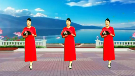 永川阿玉广场舞《对花》黄梅戏曲调优美流畅的步子舞