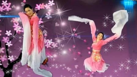 重庆红蜻蜓广场舞《我在春天等你》中老年芭蕾形体舞