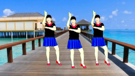 动感时尚水兵舞《卓玛泉》天籁之音新潮舞步真好看时尚水兵