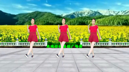 火爆网红弹跳32步广场舞《心上的姑娘》时尚舞步又好看