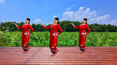 小慧广场舞《北京有个金太阳》藏族舞简单动感欢快可受欢迎