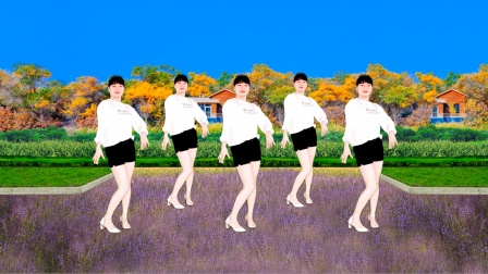 益馨广场舞流行舞《欢喜就好》恰恰32步美美的背面示范带你跳