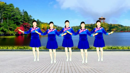 藏族风格广场舞大赛《雪山阿佳》团队演示精彩完美好听好看