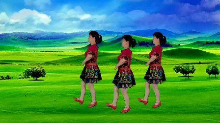 郴州冬菊广场舞【雪莲花】非常好看的藏族舞背面演示附正面分解