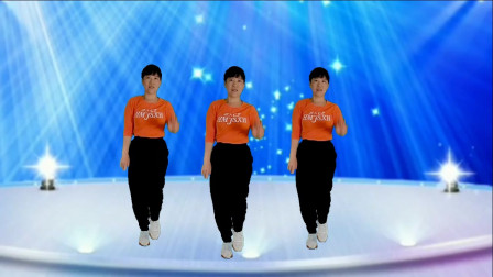 郴州冬菊广场舞【红尘情路】好看好学的64步健身舞背面演示含分解动作教学