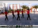 博白廖弟广场舞 民族舞-《绣红旗》（正面）